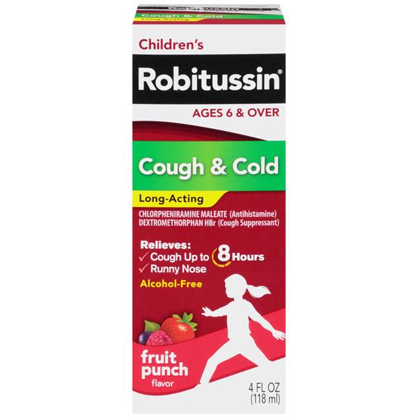 Children's Robitussin Cough & Cold Long-acting 8 Hour Antihistamine 