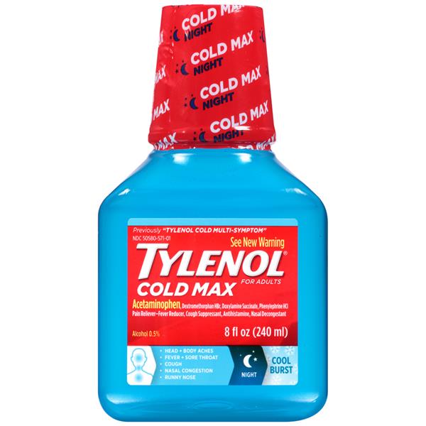 Tylenol Cold Max Night Cold Burst Cold Multi-Symptom Liquid | Hy-Vee