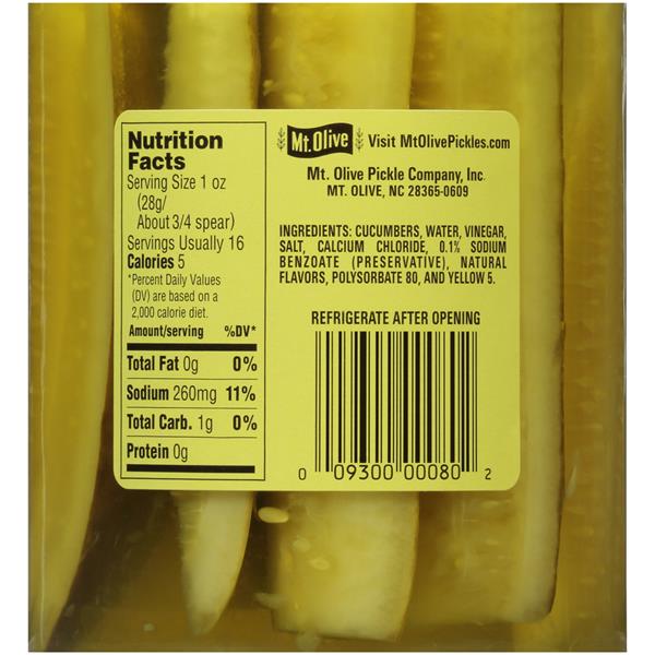 Mt. Olive Kosher Dill Spears Fresh Pack Pickles Jar HyVee Aisles