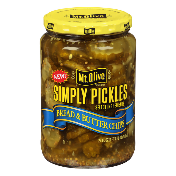 Mt. Olive Simply Pickles Bread & Butter Chips Pickles HyVee Aisles
