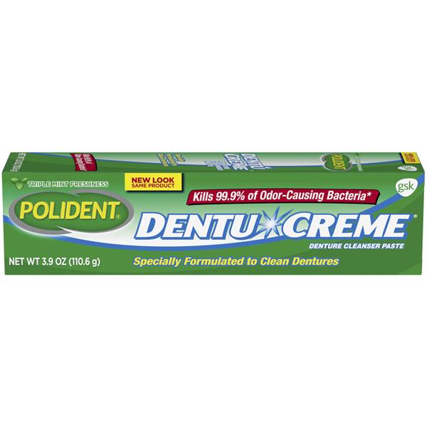 Polident Dentu Creme Triple Mint Denture Cleanser Paste HyVee Aisles
