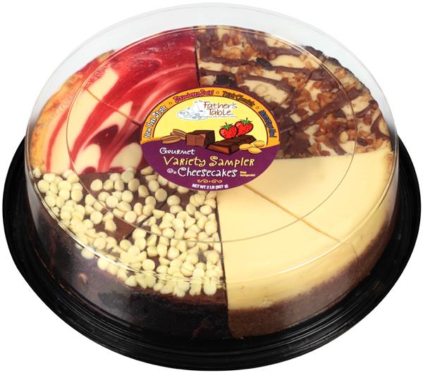 The Father's Table Variety Sampler Cheesecake | Hy-Vee Aisles Online ...