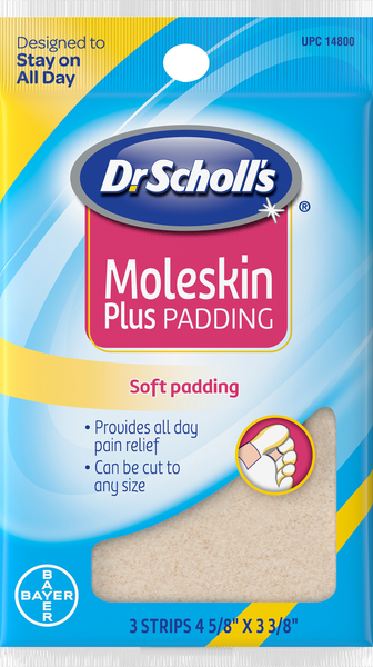 dr scholl's moleskin padding