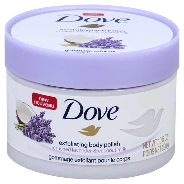 Dove Exfoliating Body Polish Crushed Lavender & Coconut Milk HyVee Aisles Online Grocery Shopping