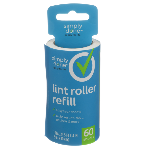 Simply Done Lint Roller Refill 60 Sheets HyVee Aisles Online Grocery