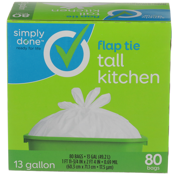 Weis Simply Great - Weis Simply Great, Tall Kitchen Trash Bags with Flap  Tie (90), Shop