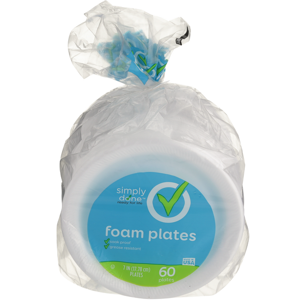 Simply Done 7" Foam Plates HyVee Aisles Online Grocery Shopping