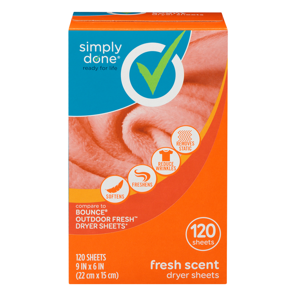 Simply Done Fresh Scent Dryer Sheets HyVee Aisles Online Grocery