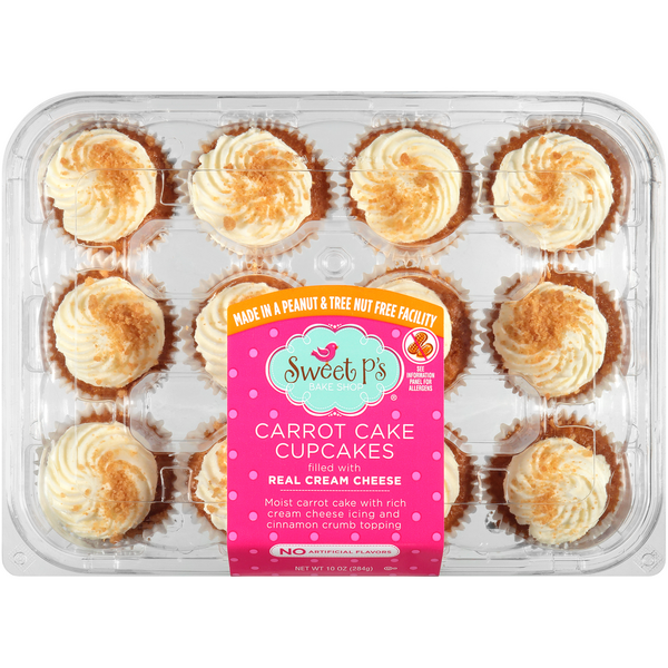 Sweet Ps Carrot Cupcakes 12Ct HyVee Aisles Online Grocery Shopping