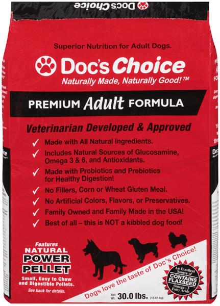 Doc s Choice Premium Adult Formula Dog Food Hy Vee Aisles Online