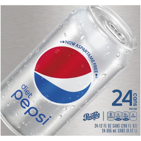 24 Pack Of Diet Pepsi 12 Oz Bottles