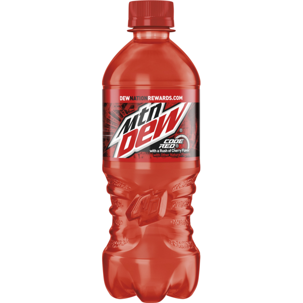 Mtn Dew Code Red Soda Dew With A Rush Of Cherry 16.9 Fl Oz, 6 Count Bottles, Multi-Pack Bottled Soda