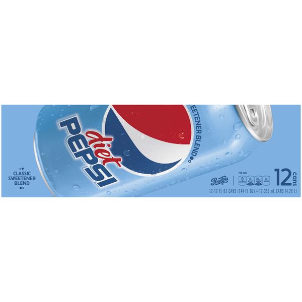 Diet Pepsi Classic Sweetener Blend Cola 12 Pack | Hy-Vee Aisles Online ...