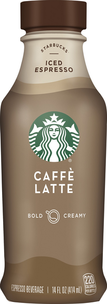 Starbucks Starbucks Iced Espresso Beverage Caffe Latte 14 Fl Oz Bottle