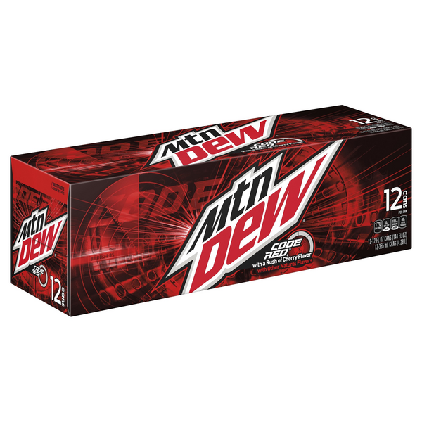 Mountain Dew Code Red 12 Pack Hy Vee Aisles Online Grocery Shopping