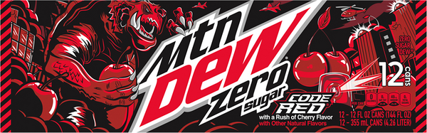 Diet Mountain Dew Code Red 12 Pack Hy Vee Aisles Online Grocery Shopping