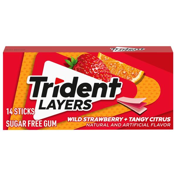 Trident Layers Strawberry + Citrus Sugar Free Gum HyVee Aisles