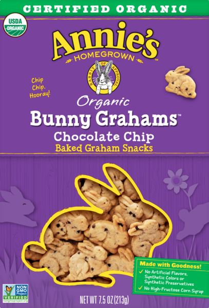 Annie's Homegrown Organic Birthday Cake Bunny Grahams – Healthy