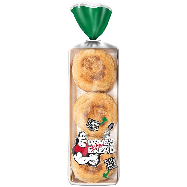 Dave's Killer Bread Rockin' Grains Organic English Muffins 6 Ct Hy