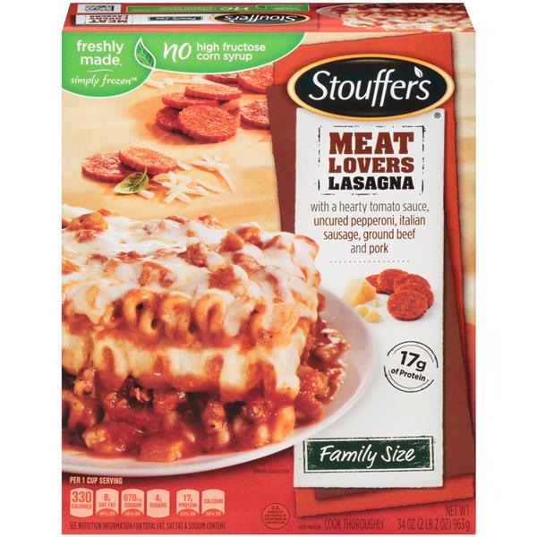 Stouffer's Family Size Meat Lovers Lasagna | Hy-Vee Aisles Online ...