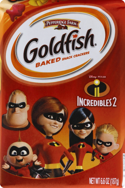 Pepperidge Farm Goldfish Special Edition Disney Pixar Incredibles 2 Cheddar  Crackers | Hy-Vee Aisles Online Grocery Shopping