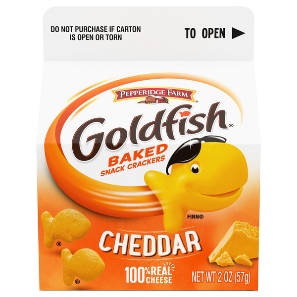 Pepperidge Farm Goldfish Cheddar Baked Snack Crackers Hy Vee Aisles Online Grocery Shopping