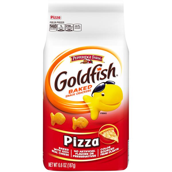 Pepperidge Farm Goldfish Pizza Baked Snack Crackers HyVee Aisles