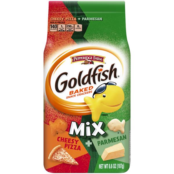 Pepperidge Farm Goldfish Mix Cheesy Pizza + Parmesan Baked Snack