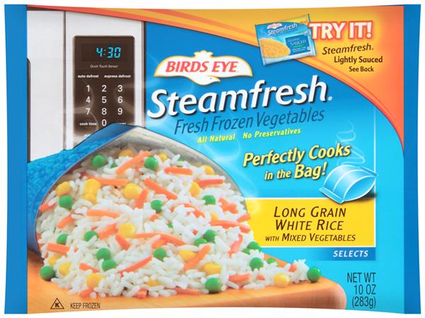 Birds Eye Steamfresh Long Grain White Rice w/Mixed Vegetables | Hy-Vee