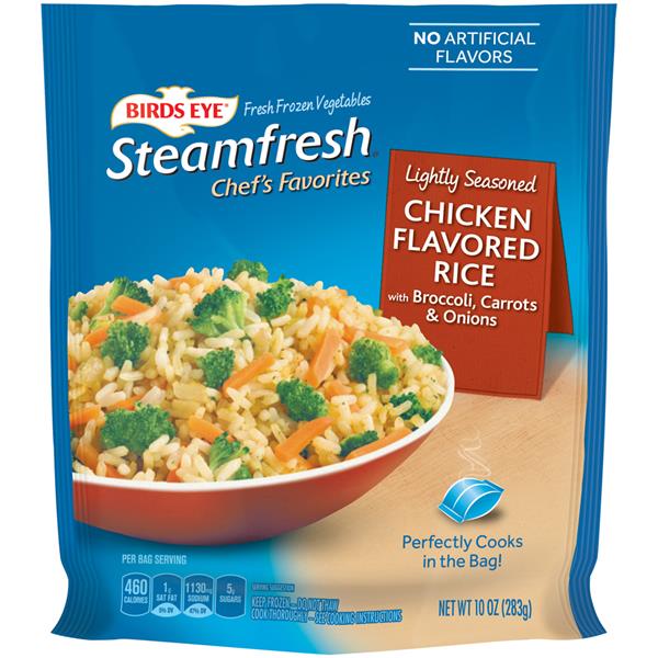 Birds Eye Steamfresh Chef’s Favorites Chicken Flavored Rice with ...