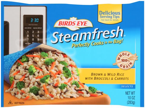 Birds Eye Steamfresh Brown & Wild Rice with Broccoli & Carrots Selects