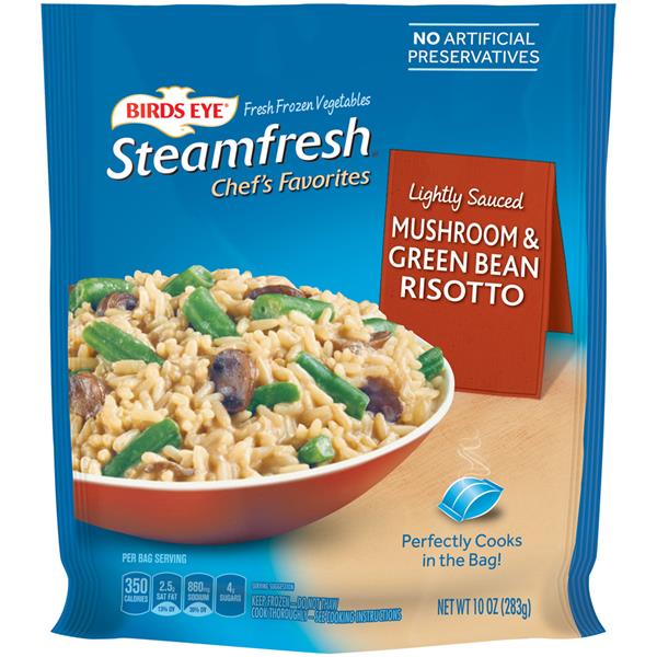Birds Eye Steamfresh Chef's Favorites Lightly Sauced Mushroom & Green