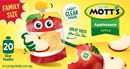 Mott's Applesauce, Apple, Family Size 20-3.2 oz Pouches