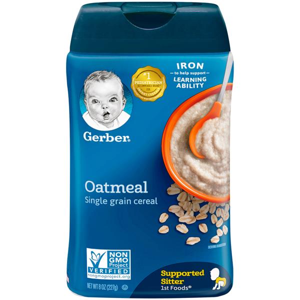 Gerber Oatmeal Cereal Single Grain | Hy-Vee Aisles Online Grocery Shopping