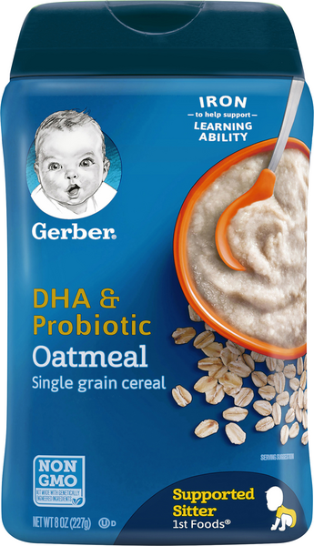 Gerber dha sale probiotic oatmeal cereal