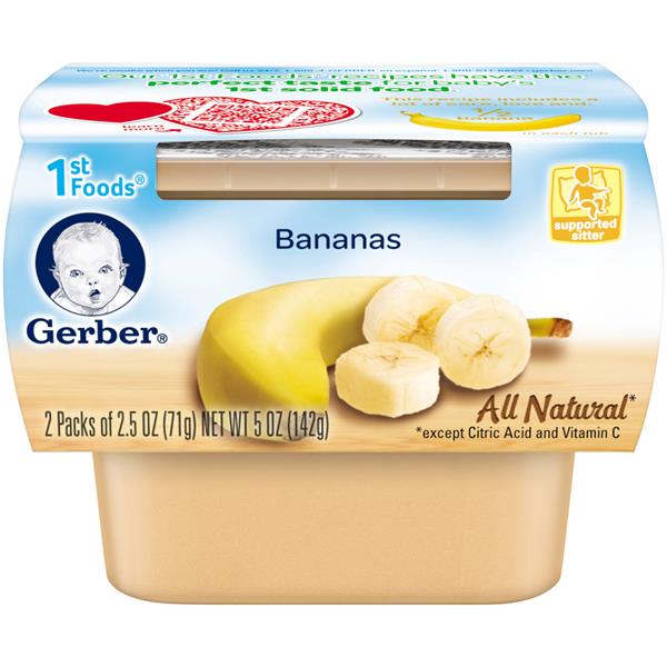 Gerber 1st Foods Bananas 2 2.5 oz HyVee Aisles Online Grocery Shopping