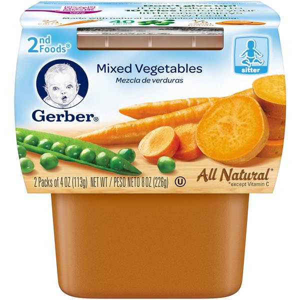 Gerber 2nd Foods Mixed Vegetables Baby Food 2 Pack HyVee Aisles