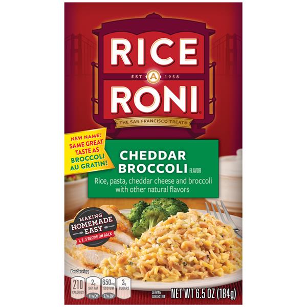 Rice-A-Roni Cheddar Broccoli Flavor Rice Mix | Hy-Vee Aisles Online