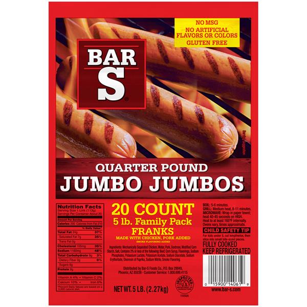 Bar S Hot Dogs Nutrition Mzaeremail