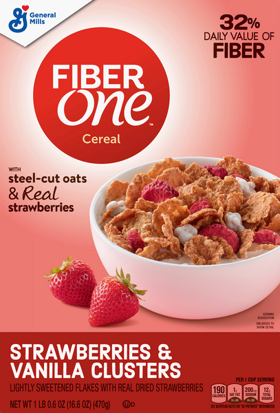 General Mills Fiber One Honey Clusters Cereal, 1 lb - The Fresh Grocer
