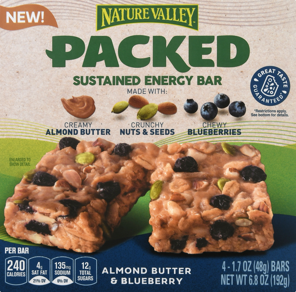 Nature Valley Packed Almond Butter & Blueberry Energy Bar 4ct HyVee