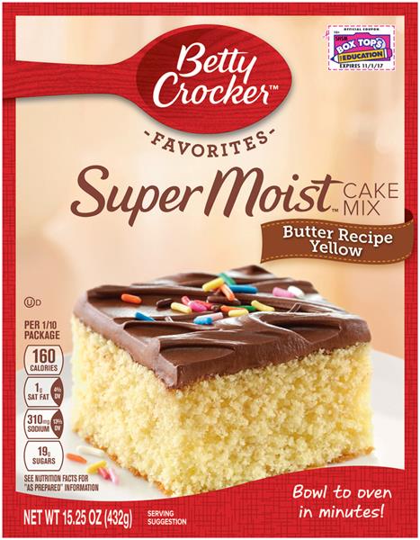 Betty Crocker Super Moist Butter Recipe Yellow Cake Mix Hy Vee Aisles Online Grocery Shopping