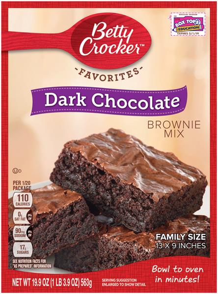 Betty Crocker Dark Chocolate Brownie Mix | Hy-Vee Aisles Online Grocery ...
