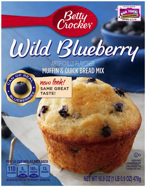 Betty Crocker Wild Blueberry Muffin & Quick Bread Mix | Hy-Vee Aisles ...