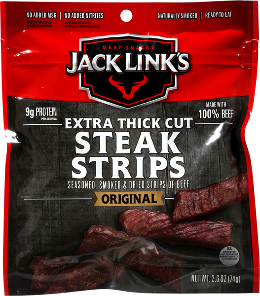 Jack Link's Steak Strips, Original, Extra Thick Cut | Hy-Vee Aisles ...