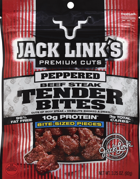 Jack Link's Premium Cuts A-1 Steak Sauce Beef Jerky 3.25 Ounce Resealable  Bag