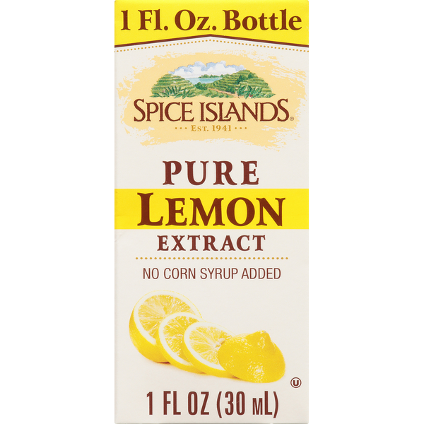 Spice Supreme Lemon Extract, Pure - 2 fl oz