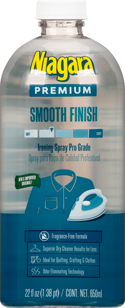 Faultless Niagara Premium Smooth Finish Ironing Spray Pro Grade 