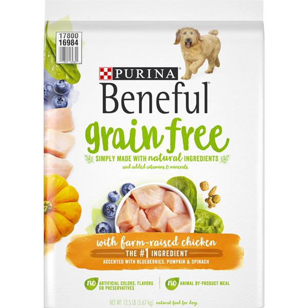 purina beneful dog food grain free