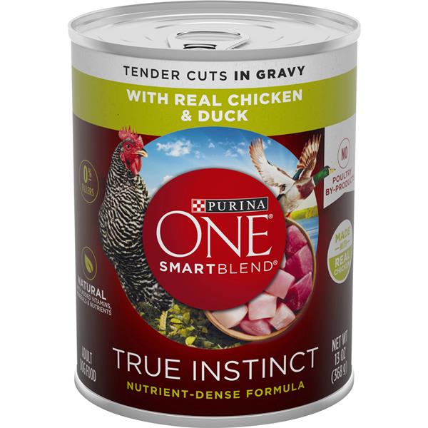 Purina One Smartblend True Instinct Tender Cuts With Real Chicken Duck Wet Dog Food Hy Vee Aisles Online Grocery Shopping